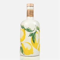 Extra Virgin Olive Oil in Lemon Ceramic Bottle - 8", 400ml