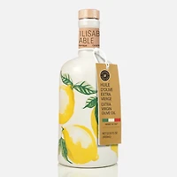 Extra Virgin Olive Oil in Lemon Ceramic Bottle - 8", 400ml