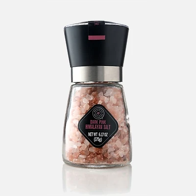 The Mini Classic Dark Pink Himalayan Salt Glass Grinder - 5" 175g