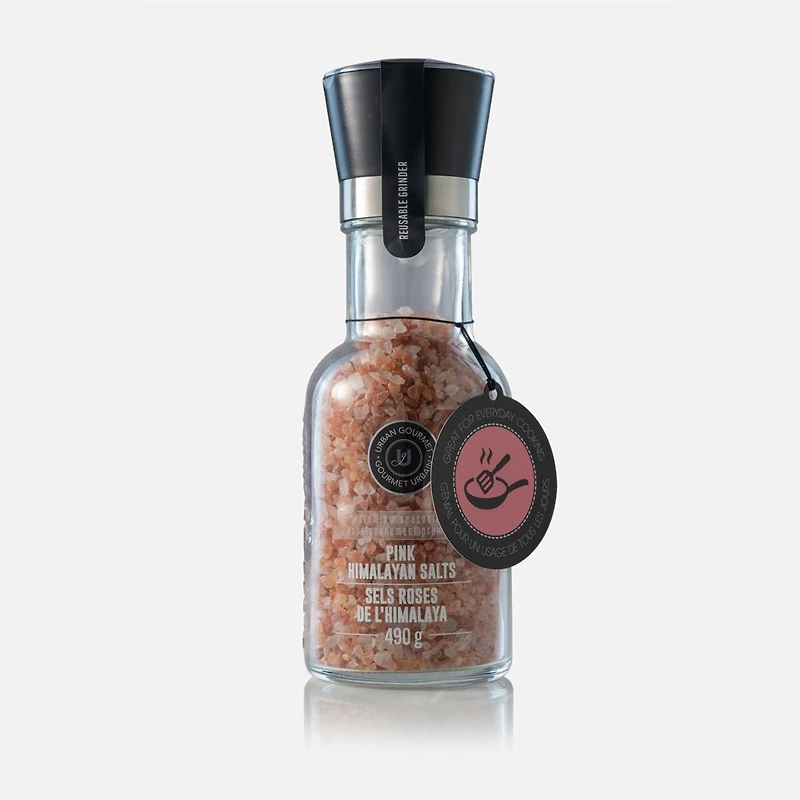 The Classic Himalayan Pink Salt Glass Grinder