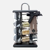 Aurora 16-Piece Revolving Wood Spice Rack