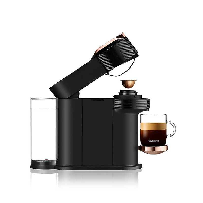 Nespresso® Vertuo Next Premium Coffee & Espresso Capsule Machine  by De'Longhi - Black Rose Gold