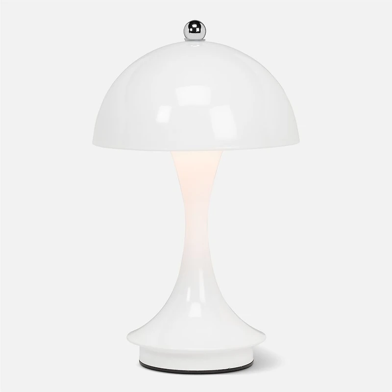 Lampe de table LED abat-jour en Dôme - Blanc
