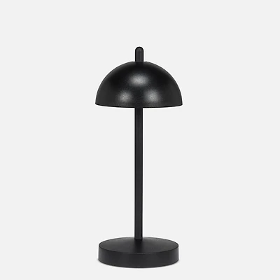 Lampe de table DEL avec abat-jour, dôme - Noire