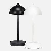 Lampe de table DEL avec abat-jour, dôme - Noire