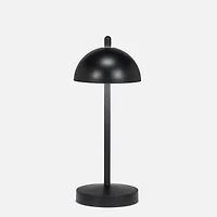 Lampe de table DEL avec abat-jour, dôme - Noire
