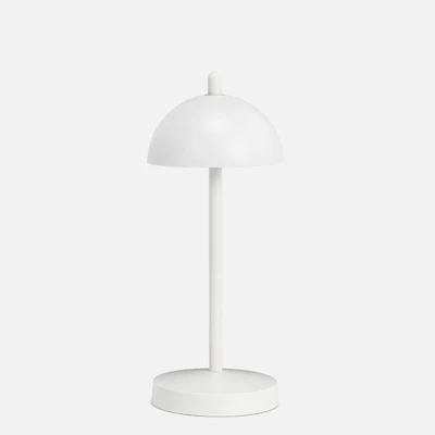 Lampe de table DEL avec abat-jour, dôme - Blanche