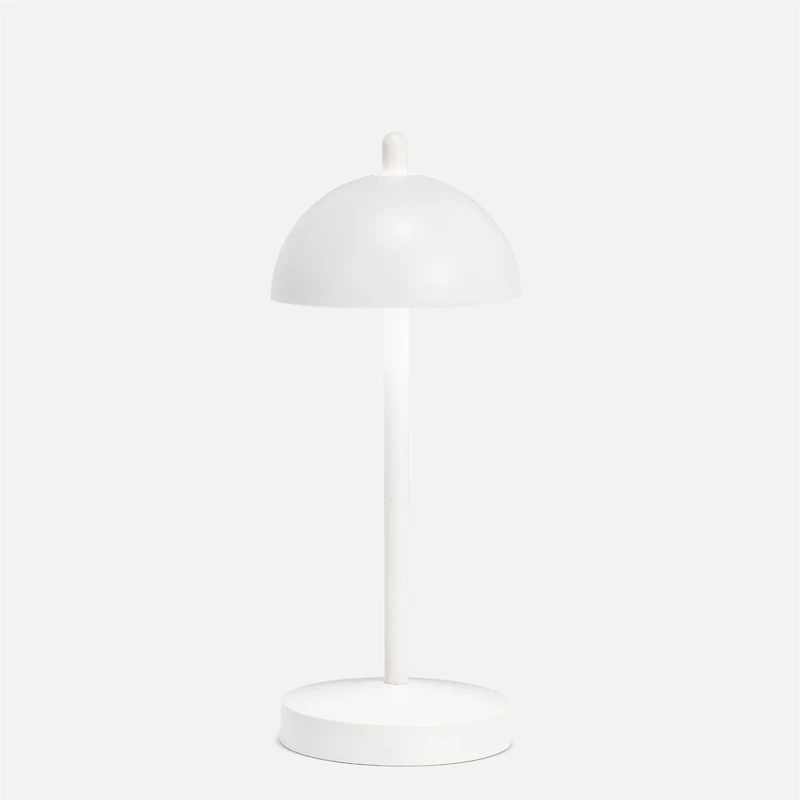 Lampe de table DEL avec abat-jour, dôme - Blanche