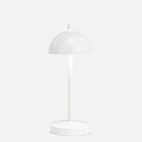 Lampe de table DEL avec abat-jour, dôme - Blanche