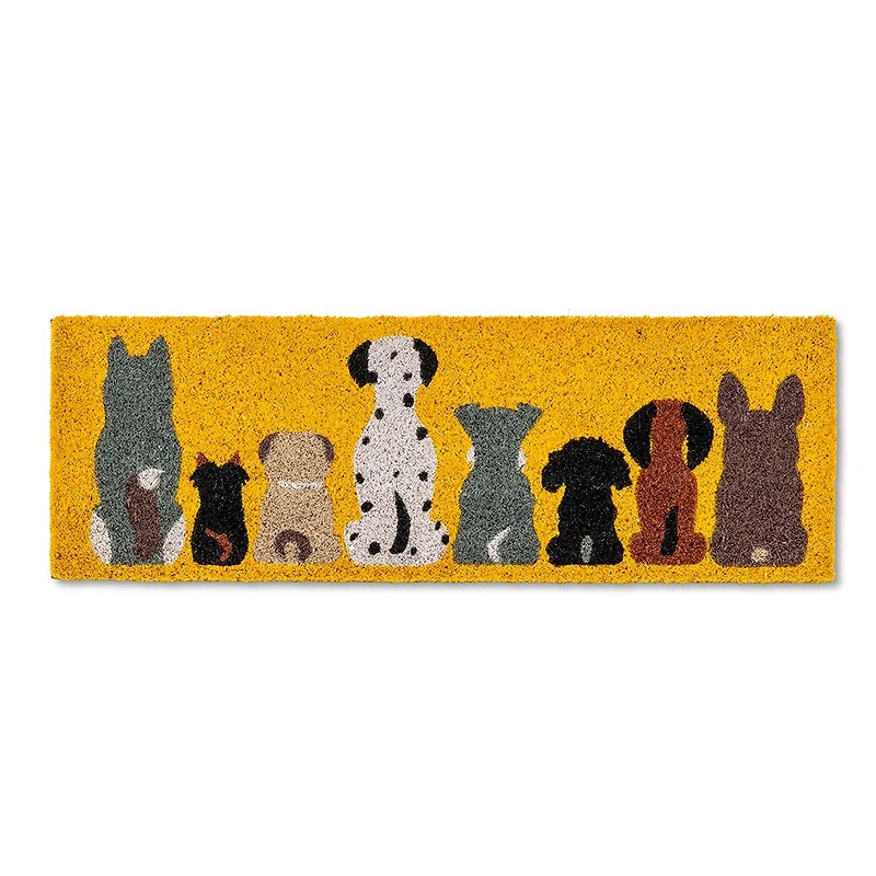 Row of Dogs Doormat
