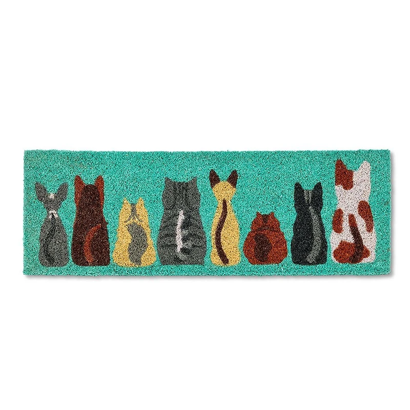 Row of Cats Doormat