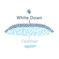 Oreiller en plumes et duvet Double Comfort