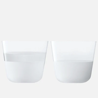 Arc Contrast Verres, ensemble de 2 - 260 ml, Blanc