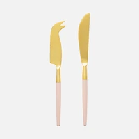 Rosé 2-Piece Cheese Set by David Shaw