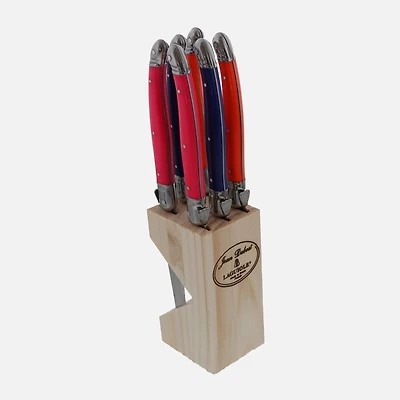 Laguiole Jean Dubost Steak Knives, Block of 6