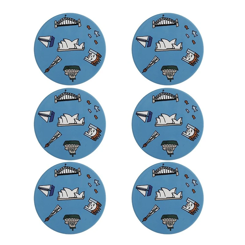 Ensemble de 6 sous-verres « Sydney » par Maxwell & Williams