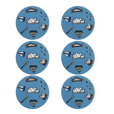 Ensemble de 6 sous-verres « Sydney » par Maxwell & Williams