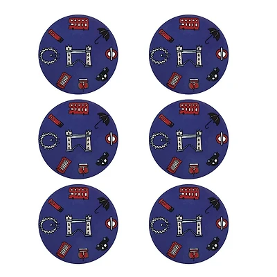 Set of 6 London Coasters by Maxwell & Williams - London