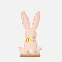 Nutcracker Designs Cottontail Meadow Decor Bunny - Pink