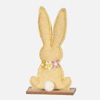 Nutracker Designs Cottontail Meadow Lapin décoratif - Jaune