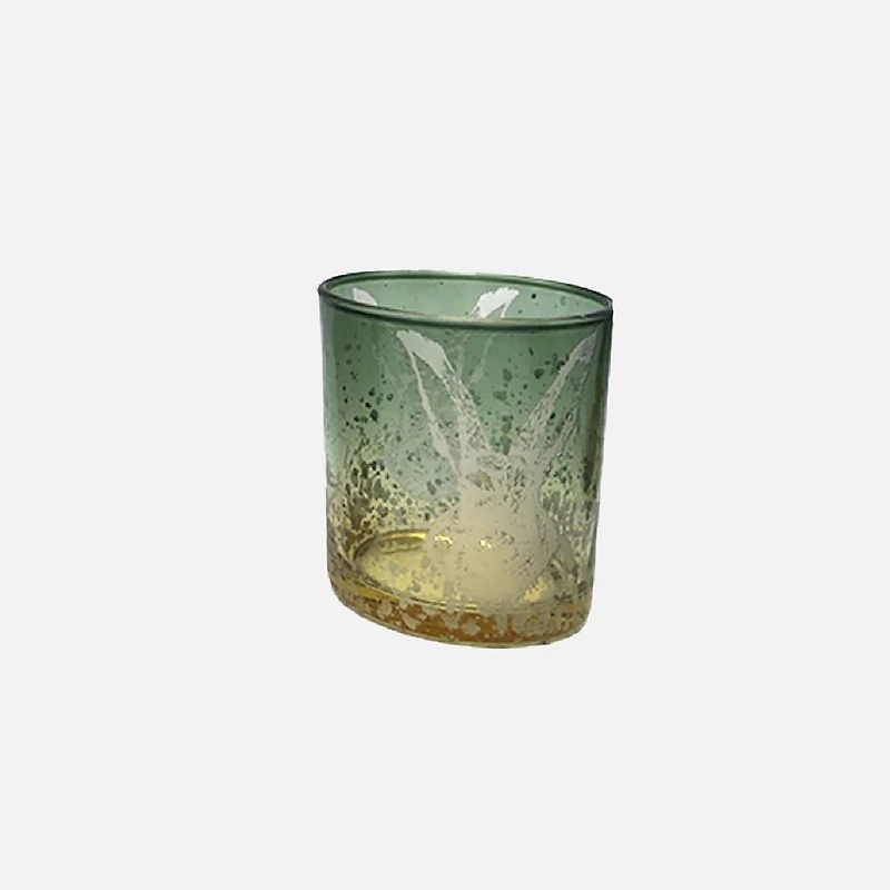 Grand votif en verre, lapin - Assorti