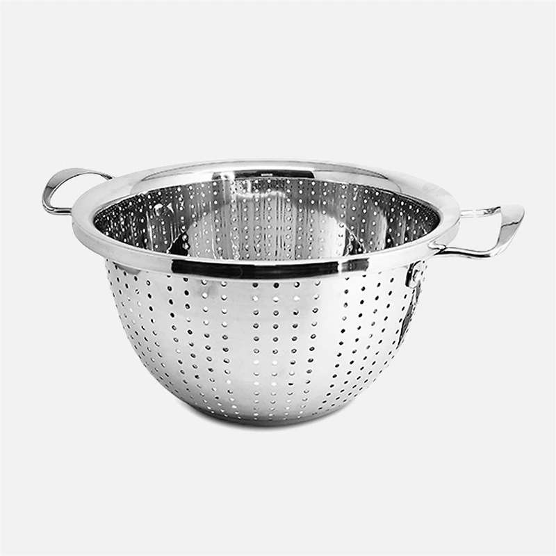 Passoire perforée en acier inoxydable - 26 x 14 cm