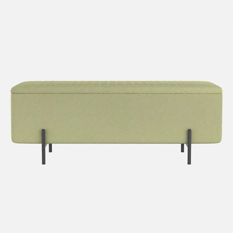 Erzo Storage Ottoman - Sage
