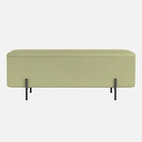 Erzo Storage Ottoman - Sage