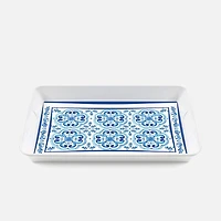 Blues Rectangular Tray With Handle