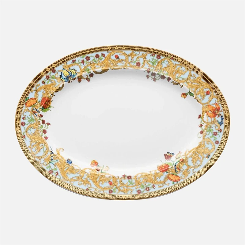 Versace Butterfly Garden oval platter - 34cm