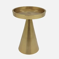 Kozie Lifestyle Small Gold Pillar Candle Holder - 5" 