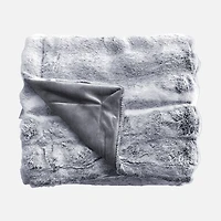 Chinchilla Faux Fur Throw