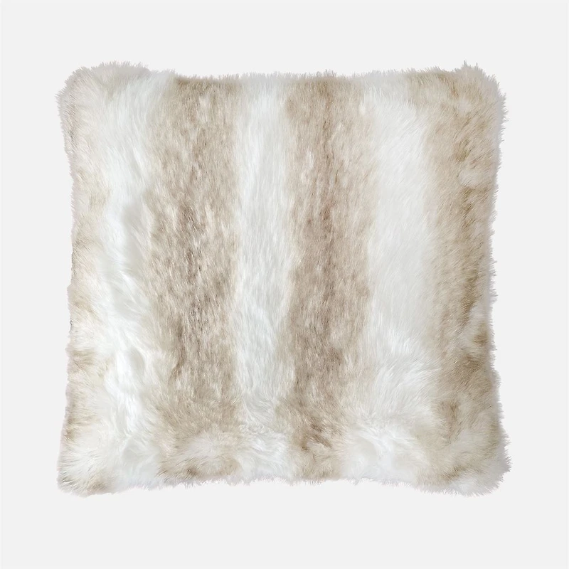 Snow Fox Faux Fur Cushion