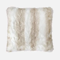 Snow Fox Faux Fur Cushion