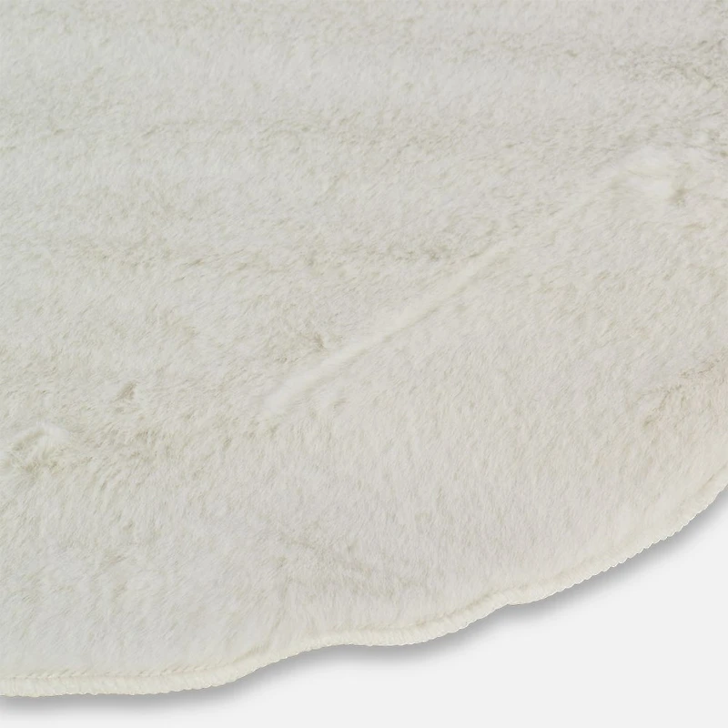 Tapis fausse fourrure - White, 36 x 60 po