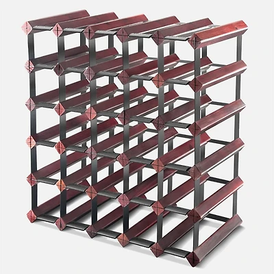 Wine Rack, 30 Bottles - Cherry