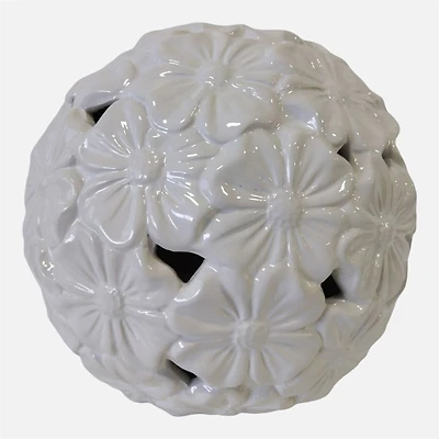 Flower Cut-Out Garden Orb - 12"