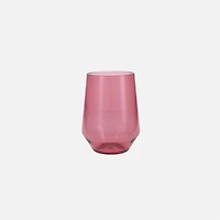 Sole Stemless Wine Glass - Pink, 19 oz