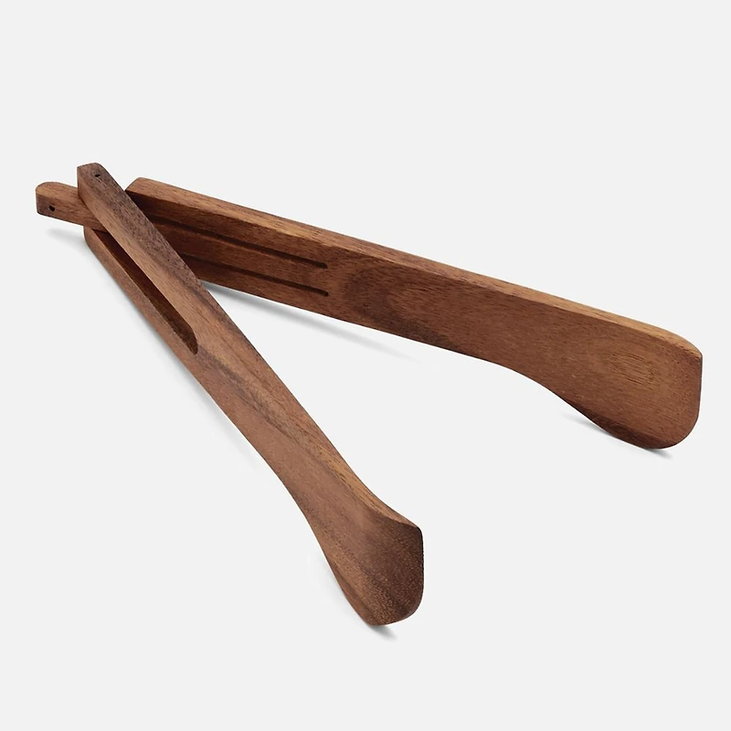 Spring Salad Tongs Acacia Wood