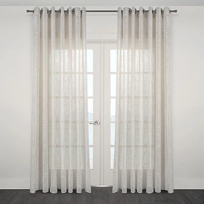 Foggia Semi- Sheer Jacquard Grommet Panel