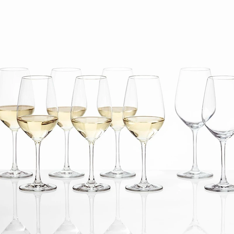Forte Set of 6 + 2 Schott Zwiesel Free White Wine Glasses