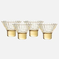Fortessa Mahalo Martini Glasses, Set of 4 - Ginger/Gold