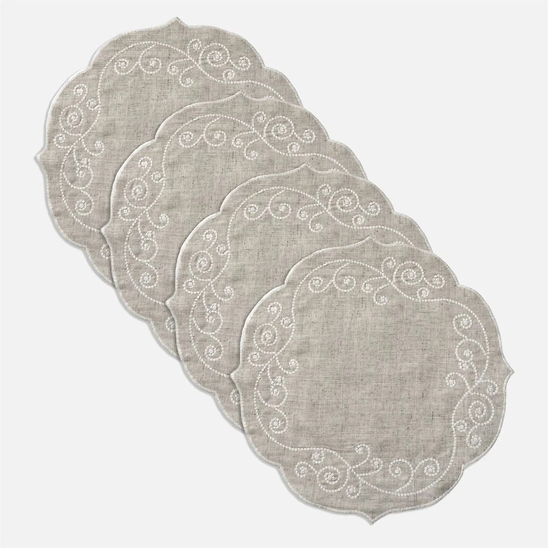 Lenox French Pearl Round Placemat - Set of 4