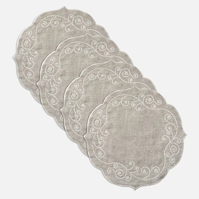 Lenox French Pearl Round Placemat - Set of 4