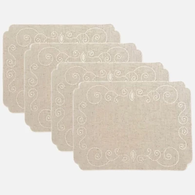 Lenox French Pearl Napperon rectangle, Ensemble de 4