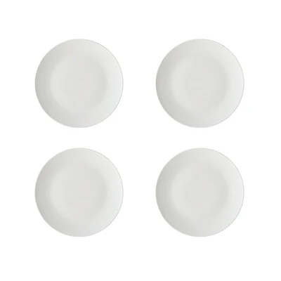 Set of 4 White Basics Soupe Side Plates by Maxwell & Williams (19 cm)