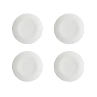 Set of 4 White Basics Soupe Side Plates by Maxwell & Williams (19 cm)