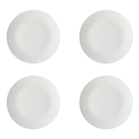 Set of 4 White Basics Coupe Dinner Plates by Maxwell & Williams (27 cm)