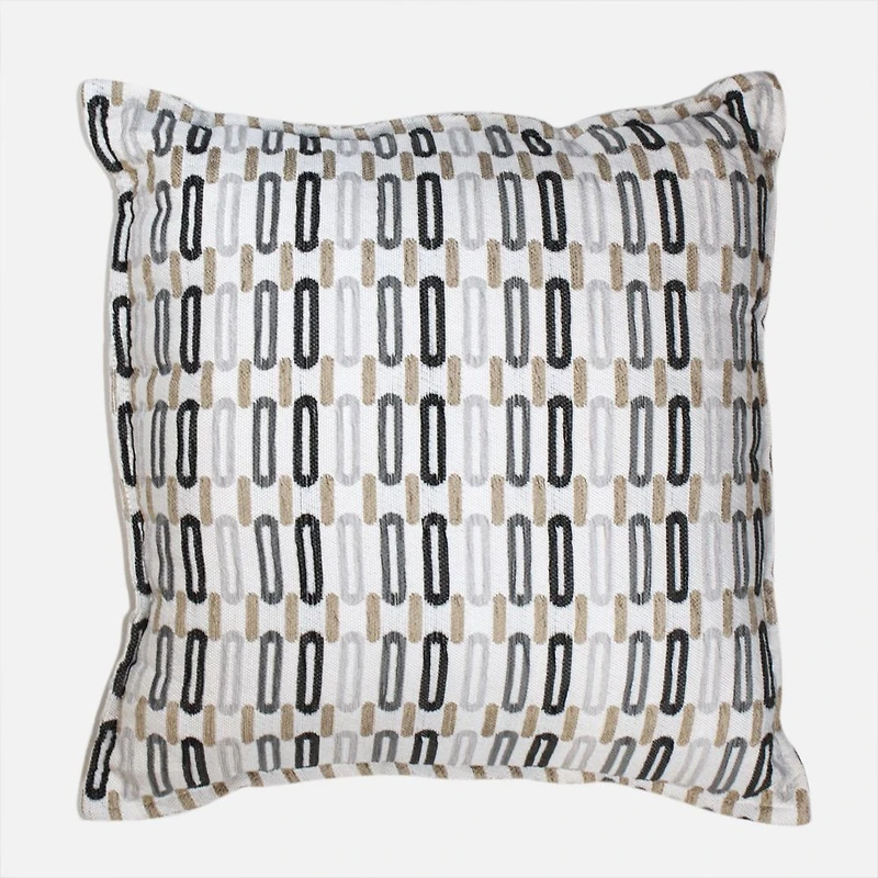 Geo Coussin en jacquard chenille