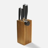 Starfrit Gourmet Knife Set With Block & Sharpener, 6 Pieces